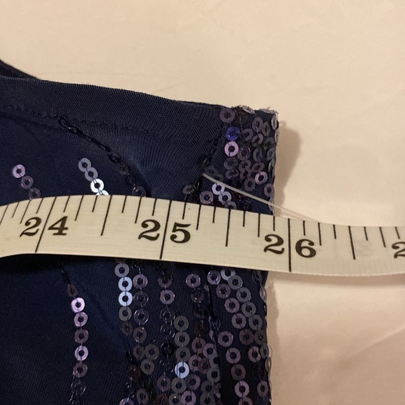 Alex evenings size 3X women’s one piece sequin top navy blue - Picture 8 of 10